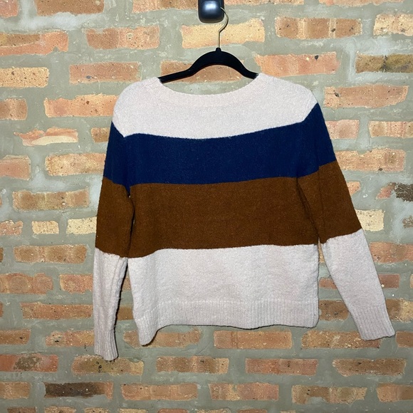 American Eagle color block striped sweater - Picture 2 of 3